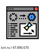 3d renderings color icon vector illustration. Стоковая иллюстрация, иллюстратор Vectorwin / Фотобанк Лори
