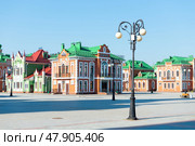 Arkhangelsk settlement built in a single old European architectural style in Yoshkar-Ola. Russia (2022 год). Стоковое фото, фотограф Константин Лабунский / Фотобанк Лори