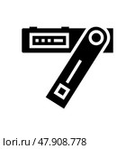 crypto digital device glyph icon vector illustration. Стоковая иллюстрация, иллюстратор Vectorwin / Фотобанк Лори