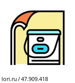 silicone rubber elastomer color icon vector illustration. Стоковая иллюстрация, иллюстратор Vectorwin / Фотобанк Лори