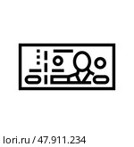 baht thb line icon vector illustration. Стоковая иллюстрация, иллюстратор Vectorwin / Фотобанк Лори
