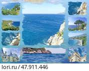 Южный берег Крыма. Крымский пейзаж. Фотоколлаж. Стоковое фото, фотограф Сергей Елизарьев / Фотобанк Лори