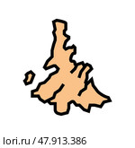 island whitsunday color icon vector illustration. Стоковая иллюстрация, иллюстратор Vectorwin / Фотобанк Лори