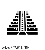 prasat thom glyph icon vector illustration. Стоковая иллюстрация, иллюстратор Vectorwin / Фотобанк Лори