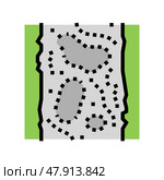 water bound macadam color icon vector illustration. Стоковая иллюстрация, иллюстратор Vectorwin / Фотобанк Лори