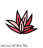 cryptocoryne wendttii color icon vector illustration. Стоковая иллюстрация, иллюстратор Vectorwin / Фотобанк Лори