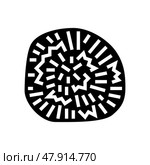 marimo ball glyph icon vector illustration. Стоковая иллюстрация, иллюстратор Vectorwin / Фотобанк Лори