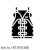 personal flotation device pfd glyph icon vector illustration. Стоковая иллюстрация, иллюстратор Vectorwin / Фотобанк Лори