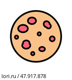 pityriasis rosea skin disease color icon vector illustration. Стоковая иллюстрация, иллюстратор Vectorwin / Фотобанк Лори