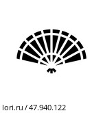 taoist ritual fan taoism glyph icon vector illustration. Стоковая иллюстрация, иллюстратор Vectorwin / Фотобанк Лори