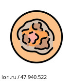 unexplained bruising disease symptom color icon vector illustration. Стоковая иллюстрация, иллюстратор Vectorwin / Фотобанк Лори