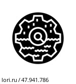 water well testing hydrogeologist glyph icon vector illustration. Стоковая иллюстрация, иллюстратор Vectorwin / Фотобанк Лори