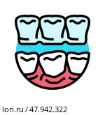 invisalign treatment color icon vector illustration. Стоковая иллюстрация, иллюстратор Vectorwin / Фотобанк Лори