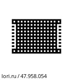 pcb board electronic component glyph icon vector illustration. Стоковая иллюстрация, иллюстратор Vectorwin / Фотобанк Лори