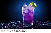 fruit mint cocktail drink minty ai generated. Стоковое AI-изображение, AI-художник Vectorwin / Фотобанк Лори
