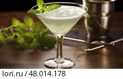 juice mint cocktail drink mint ai generated. Стоковое AI-изображение, AI-художник Vectorwin / Фотобанк Лори