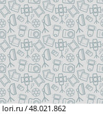 Photographic seamless pattern. Vector background. Стоковая иллюстрация, иллюстратор Юлия Малиновская / Фотобанк Лори