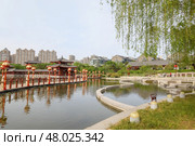 Парк Tang Paradise в Сиане, Китай. Стоковое фото, фотограф Римма Тельнова / Фотобанк Лори