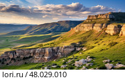 uplift fault block mountains ai generated. Стоковое AI-изображение, AI-художник Vectorwin / Фотобанк Лори