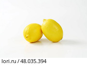 Two fresh lemon fruits. Стоковое фото, фотограф Alena Dvorakova / PantherMedia / Фотобанк Лори
