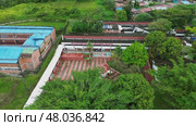 Universidad del Valle Seccional Pacifico in Buenaventura, Aerial Footage of Colombian Public University. Редакционное видео, видеограф ALEJANDRO PEREZ ALVARES / Фотобанк Лори