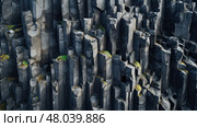 formation basalt columns landscape ai generated. Стоковое AI-изображение, AI-художник Vectorwin / Фотобанк Лори