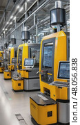 Modern industrial machines operating in factory. Стоковое AI-видео, аниматор Юрий Поздников / Фотобанк Лори