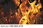 Liquid metal with flame reflection. Стоковая анимация, аниматор Михаил Коханчиков / Фотобанк Лори