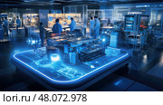 robotics high tech technology ai generated. Стоковое AI-изображение, AI-художник Vectorwin / Фотобанк Лори