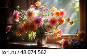 glow beautiful light ai generated. Стоковое AI-изображение, AI-художник Vectorwin / Фотобанк Лори