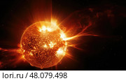 brightness sun in space ai generated. Стоковое AI-изображение, AI-художник Vectorwin / Фотобанк Лори