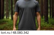 crewneck dark grey tshirt ai generated. Стоковое AI-изображение, AI-художник Vectorwin / Фотобанк Лори
