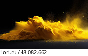 golden yellow powder ai generated. Стоковое AI-изображение, AI-художник Vectorwin / Фотобанк Лори