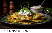 herb chive green onion ai generated. Стоковое AI-изображение, AI-художник Vectorwin / Фотобанк Лори