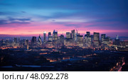 dusk from dark to light ai generated. Стоковое AI-изображение, AI-художник Vectorwin / Фотобанк Лори