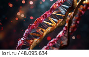 cancer dna damage ai generated. Стоковое AI-изображение, AI-художник Vectorwin / Фотобанк Лори