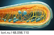 pectin cell wall ai generated. Стоковое AI-изображение, AI-художник Vectorwin / Фотобанк Лори