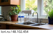 impurities home water treatment ai generated. Стоковое AI-изображение, AI-художник Vectorwin / Фотобанк Лори