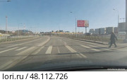 Поездка от дома до магазина в ускоренном режиме. Редакционное видео, видеограф Валерий Иванович Клейменов / Фотобанк Лори
