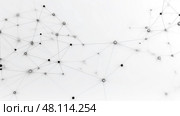 lines network white background ai generated. Стоковое AI-изображение, AI-художник Vectorwin / Фотобанк Лори