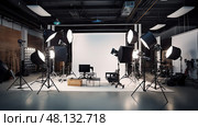softbox video studio lighting ai generated. Стоковое AI-изображение, AI-художник Vectorwin / Фотобанк Лори