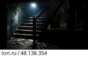 abandoned dark stairwell ai generated. Стоковое AI-изображение, AI-художник Vectorwin / Фотобанк Лори