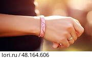survivor breast cancer pink ribbon ai generated. Стоковое AI-изображение, AI-художник Vectorwin / Фотобанк Лори