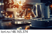 test chemistry lab equipment ai generated. Стоковое AI-изображение, AI-художник Vectorwin / Фотобанк Лори