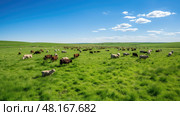 rotation regenerative agriculture ai generated. Стоковое AI-изображение, AI-художник Vectorwin / Фотобанк Лори