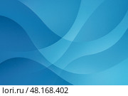 Gentle transparent azure curves intersect forming airy digital backdrop, corporate slide deck, website header, wellness branding, technology wallpaper. Стоковая иллюстрация, иллюстратор Павел Муравьев / Фотобанк Лори