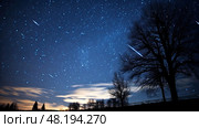 shower orion stars ai generated. Стоковое AI-изображение, AI-художник Vectorwin / Фотобанк Лори