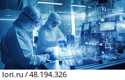 laboratory chemistry technology ai generated. Стоковое AI-изображение, AI-художник Vectorwin / Фотобанк Лори