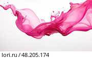 flung pink paint stroke ai generated. Стоковое AI-изображение, AI-художник Vectorwin / Фотобанк Лори