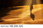 golden walking in sun ai generated. Стоковое AI-изображение, AI-художник Vectorwin / Фотобанк Лори